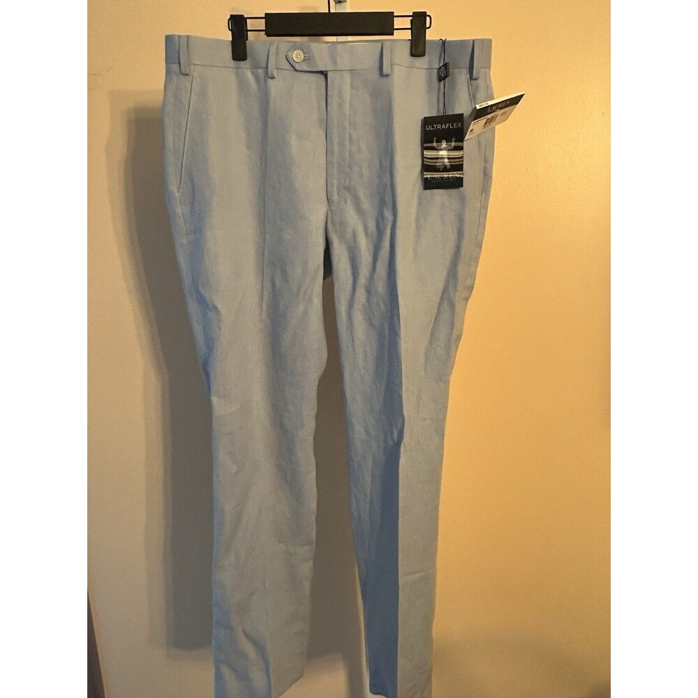 Mens RALPH LAUREN dress pants 36x32 Light Blue ULTRA FLEX Lightweight Preppy - Picture 10 of 16